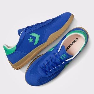 Converse Run Star Trainer Low Blue Green Gum Brown size 6.5 NEW Runner CTAS